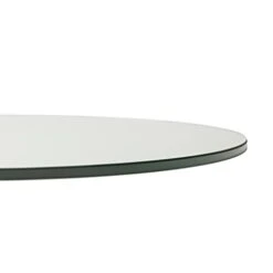 Pro Safe Glass 10 Round Tempered Clear Glass Table Top - 3/8 Thick With Flat Polish Edge -Safavieh Furniture 11G5yYVPb4L