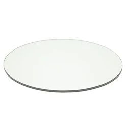 Pro Safe Glass 10 Round Tempered Clear Glass Table Top - 3/8 Thick With Flat Polish Edge