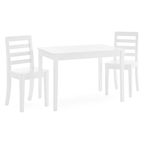 Delta Children Gateway Table And 2 Chairs Set - Greenguard Gold Certified, Bianca White/Grey 4 Delta Children Gateway Table And 2 Chairs Set - Greenguard Gold Certified, Bianca White/Grey - Image 4