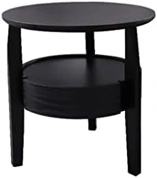 BDDIE Nightstand Bedside Table Modern Minimalist Round Shelf Living Room Bedroom Bedside Table Storage Cabinet Wooden Small Cabinet End Table For Bedroom, Living Room, College Dorm (Color : Grey) 4 BDDIE Nightstand Bedside Table Modern Minimalist Round Shelf Living Room Bedroom Bedside Table Storage Cabinet Wooden Small Cabinet End Table For Bedroom, Living Room, College Dorm (Color : Grey) - Image 4