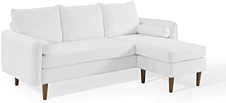Modway Revive Upholstered Fabric Sofa And Loveseat Set, Beige 7 Modway Revive Upholstered Fabric Sofa And Loveseat Set, Beige - Image 7