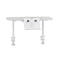 SingBee Add-On Book Rack With Holder For Aster Desk Series, Gray And Natural Birch