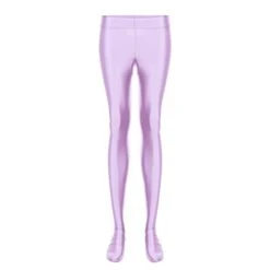 MatureGirl Pants Spandex Solid Color Yoga Female Mens Silk Yoga Pants (Purple, One Size)