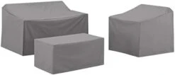 Crosley Furniture MO75011-GY Heavy-Gauge Reinforced Vinyl 4 Piece Furniture Cover Set (Loveseat, Sofa, Table/Ottoman, Chair), Gray 24 Crosley Furniture MO75011-GY Heavy-Gauge Reinforced Vinyl 4 Piece Furniture Cover Set (Loveseat, Sofa, Table/Ottoman, Chair), Gray -Safavieh Furniture 2196eYfow0L. AC