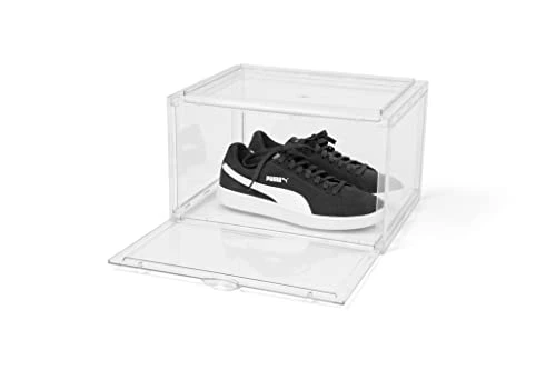 Shoe Display Case, Stackable Plastic Sneaker Box Container, Shoe Box, Clear Plastic Stackable, Clear Shoe Organizer For Closet, Clear Shoe Boxes 5 Shoe Display Case, Stackable Plastic Sneaker Box Container, Shoe Box, Clear Plastic Stackable, Clear Shoe Organizer For Closet, Clear Shoe Boxes - Image 5