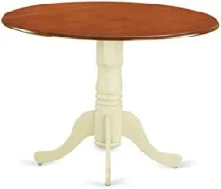 East West Furniture Modern DLT-BLK-TP Kitchen Table Round Tabletop And 42 X 29.5-Black Finish -Safavieh Furniture 21MOl2zeXtL. AC