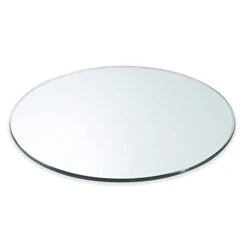 24" Round Tempered Glass Table Top 1/4" Thick Flat Polished Edge