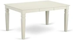 East West Furniture Wooden Wet-WHI-TL Dining Room Table Rectangular Tabletop And 60 X 42 X 30-Linen White Finish -Safavieh Furniture 21Q6 hnrGfL. AC 1