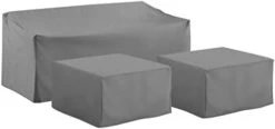 Crosley Furniture MO75011-GY Heavy-Gauge Reinforced Vinyl 4 Piece Furniture Cover Set (Loveseat, Sofa, Table/Ottoman, Chair), Gray 20 Crosley Furniture MO75011-GY Heavy-Gauge Reinforced Vinyl 4 Piece Furniture Cover Set (Loveseat, Sofa, Table/Ottoman, Chair), Gray -Safavieh Furniture 21QEzsYRXDL. AC