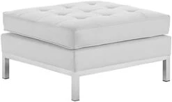 Modway Loft Tufted Button Faux Leather Upholstered Sofa In Silver Tan -Safavieh Furniture 21SM9Y9VpJL. AC