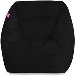 Posh Creations Structured Comfy Bean Bag Chair For Gaming, Reading, And Watching TV, Pasadena Chair, Canvas - Forest Critters On White -Safavieh Furniture 21VghnY9HJL. AC