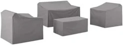 Crosley Furniture MO75011-GY Heavy-Gauge Reinforced Vinyl 4 Piece Furniture Cover Set (Loveseat, Sofa, Table/Ottoman, Chair), Gray 25 Crosley Furniture MO75011-GY Heavy-Gauge Reinforced Vinyl 4 Piece Furniture Cover Set (Loveseat, Sofa, Table/Ottoman, Chair), Gray -Safavieh Furniture 21YLDuRqCXL. AC
