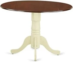 East West Furniture Modern DLT-BLK-TP Kitchen Table Round Tabletop And 42 X 29.5-Black Finish -Safavieh Furniture 21Z1v6UvgFL. AC