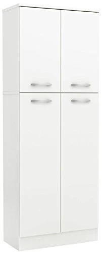South Shore Axess 4-Door Storage Pantry, Pure White