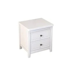 FURUIWUFENG Nightstand Bedside Cabinet Household Living Room Bedroom Small Side Cabinet Bedside Cabinet Locker 2 Drawer Locker End Table (Color : F)