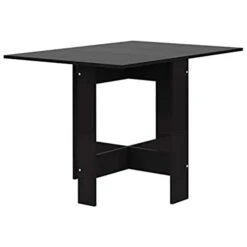 Temahome Papillon Foldable Extendable Dining Tables, Black