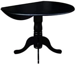 International Concepts Round Dual Drop Leaf Ped Table, Black/Cherry, 42-Inch -Safavieh Furniture 21hbdbyGqWL. AC