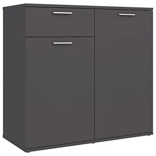 BDBHAVB Storage Cabinet, Dining Sideboard, Sideboard, Easy To Clean Suitable For Kitchen, Dining Room, Living Room Gray 31.5"x14.2"x29.5" Engineered Wood 3 BDBHAVB Storage Cabinet, Dining Sideboard, Sideboard, Easy To Clean Suitable For Kitchen, Dining Room, Living Room Gray 31.5"x14.2"x29.5" Engineered Wood - Image 3