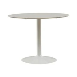Coaster Round Dining Table In White 105261