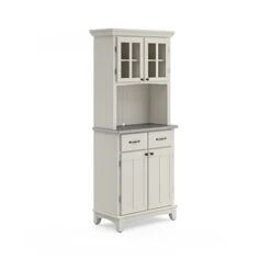 Homestyles Buffet, Server + Hutch, White