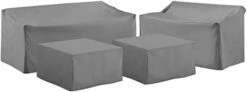 Crosley Furniture MO75011-GY Heavy-Gauge Reinforced Vinyl 4 Piece Furniture Cover Set (Loveseat, Sofa, Table/Ottoman, Chair), Gray 19 Crosley Furniture MO75011-GY Heavy-Gauge Reinforced Vinyl 4 Piece Furniture Cover Set (Loveseat, Sofa, Table/Ottoman, Chair), Gray -Safavieh Furniture 21lbcoR0dJL. AC