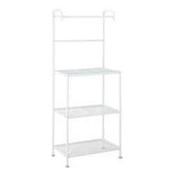 GENERIC KDSW 4-Tier Microwave Rack Microwave Stand Kitchen Accessories Microwave Cart Storage Cart Kitchen Rack