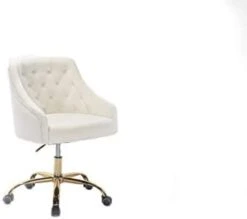 N/A ZOBIDO Home Office Task Chair With Wheels, Velvet Seashell Back Swivel Desk Chair, For Kids, Women, Girls Living Room, Vanity (red) -Safavieh Furniture 21qBUvaYrML. AC