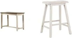 Hillsdale Furniture Hillsdale Clarion Side, Distressed Gray/Sea White Counter Height Table -Safavieh Furniture 21qHdZshJ8L. AC