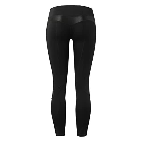MatureGirl Mesh Sexy Women's Pants Leggings Stitching Sports Yoga Hip-Lifting Yoga Yoga Pants Women's Pants (Black, L) 4 MatureGirl Mesh Sexy Women's Pants Leggings Stitching Sports Yoga Hip-Lifting Yoga Yoga Pants Women's Pants (Black, L) - Image 4