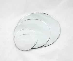 WGV Large Round Mirror Plate 14" Diameter, 4.5 Mm Thickness, Frameless Sanded Edges, Quality Thick Tray, Home Event Party Wedding Table Centerpiece Wall Decor, 1 Piece 3 WGV Large Round Mirror Plate 14" Diameter, 4.5 Mm Thickness, Frameless Sanded Edges, Quality Thick Tray, Home Event Party Wedding Table Centerpiece Wall Decor, 1 Piece - Image 3