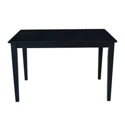 International Concepts Solid Wood Dining Table With Shaker Legs, 48 By 30 By 30-Inch, Black -Safavieh Furniture 21vArQ2FMUL