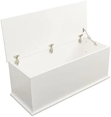 40" Storage Chest Trunk, Modern Wood Chest Kids Toy Box Organizer With Lift Top And 2 Safety Hinges Sturdy And Large Storage Trunk For Any Playroom, Bedroom And Living Room 5 40" Storage Chest Trunk, Modern Wood Chest Kids Toy Box Organizer With Lift Top And 2 Safety Hinges Sturdy And Large Storage Trunk For Any Playroom, Bedroom And Living Room - Image 5