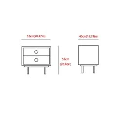 Nightstand Bedside Table Drawer Storage Cabinet Modern Living Room Bedroom Bedside Table Storage Cabinet Wooden Cabinet Small Coffee Table End Table For Bedroom, Living Room, College Dorm (Color : Gr