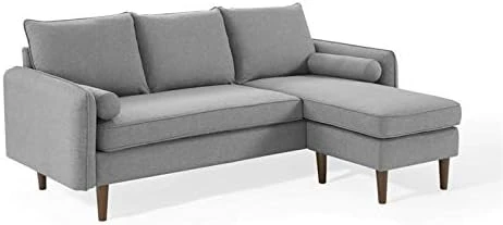 Modway Revive Upholstered Fabric Sofa And Loveseat Set, Beige 8 Modway Revive Upholstered Fabric Sofa And Loveseat Set, Beige - Image 8