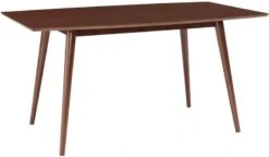 Walker Edison 6 Person Simple Wood Room Kitchen Table, Walnut -Safavieh Furniture 31 iAYbZbdL. AC