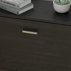 AIEGLE Shoe Cabinet With 2 Flip Drawers For Entryway, Freestanding Shoe Rack Shoe Organiazer With Adjustable Shelf, Shoe Storage Cabinet, Black Walnut (23.6" W X 9.4" D X 31.4" H) 17 AIEGLE Shoe Cabinet With 2 Flip Drawers For Entryway, Freestanding Shoe Rack Shoe Organiazer With Adjustable Shelf, Shoe Storage Cabinet, Black Walnut (23.6" W X 9.4" D X 31.4" H) -Safavieh Furniture 3101LPEOMfL