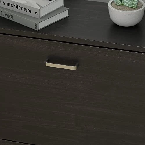 AIEGLE Shoe Cabinet With 2 Flip Drawers For Entryway, Freestanding Shoe Rack Shoe Organiazer With Adjustable Shelf, Shoe Storage Cabinet, Black Walnut (23.6" W X 9.4" D X 31.4" H) 5 AIEGLE Shoe Cabinet With 2 Flip Drawers For Entryway, Freestanding Shoe Rack Shoe Organiazer With Adjustable Shelf, Shoe Storage Cabinet, Black Walnut (23.6" W X 9.4" D X 31.4" H) - Image 5