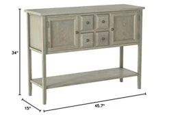 Safavieh American Homes Collection Charlotte Sideboard, French Grey 13 Safavieh American Homes Collection Charlotte Sideboard, French Grey -Safavieh Furniture 310Nc4QfELL