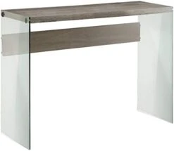 Monarch Specialties , Console Sofa Table, Tempered Glass, Glossy White, 44"L -Safavieh Furniture 310gVkI1doL. AC