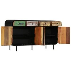 BDBHAVB Cabinets For Storage With Doors, Dining Sideboard, Sideboard, Easy To Assemble Suitable For Dining Room, Bedroom, Office Solid Reclaimed Wood 55.1"x13.8"x29.9" 9 BDBHAVB Cabinets For Storage With Doors, Dining Sideboard, Sideboard, Easy To Assemble Suitable For Dining Room, Bedroom, Office Solid Reclaimed Wood 55.1"x13.8"x29.9" -Safavieh Furniture 310tJGTK6XL