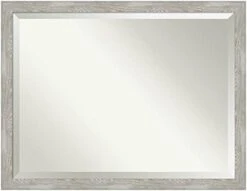 Amanti Art Vanity Framed Bathroom Mirror, Glass Size 22 X 28, Alta Brown Grey -Safavieh Furniture 311P5PqN25L. AC