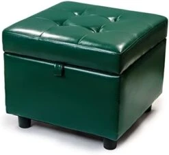 H&B Luxuries Tufted Leather Square Flip Top Storage Ottoman Cube Foot Rest (Black) 22 H&B Luxuries Tufted Leather Square Flip Top Storage Ottoman Cube Foot Rest (Black) -Safavieh Furniture 311hWrzodL. AC