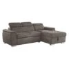 Homelegance Ferriday 98" X 66" Sectional Sleeper With Storage, Taupe