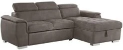 Homelegance Ferriday 98" X 66" Sectional Sleeper With Storage, Taupe -Safavieh Furniture 311oGFmfv3L. AC