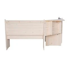 Riverbay Furniture Pine Wood Indoor 3 Piece Kitchen Corner Table Booth Bench Breakfast Dining Nook Set In Antique White -Safavieh Furniture 311sJKw9AvL