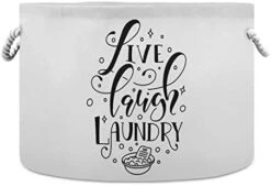 Round Storage Basket, Waterproof Coating Laundry Hamper With Handles, Nursery Bin Organizer For Laundry Room, Home Decor, Baby Toys, Blankets - 20" X 14" -Safavieh Furniture 3127 UVjh3L. AC