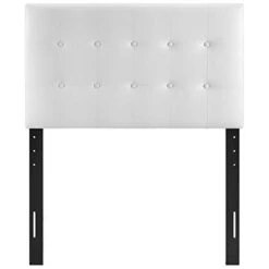 Emily Tufted Button Faux Leather Upholstered Twin Headboard In White 15 Emily Tufted Button Faux Leather Upholstered Twin Headboard In White -Safavieh Furniture 312ZbEZZ9HL
