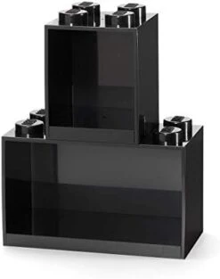 Room Copenhagen Lego Brick Set With 4-Stud And 8-Stud Box Shelves, Black -Safavieh Furniture 312u6xVO31L. AC