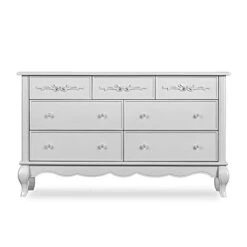Evolur Aurora 7 Drawer Double Dresser, Ivory Lace, 54x20.3x34 Inch (Pack Of 1) -Safavieh Furniture 313AyEH7yL