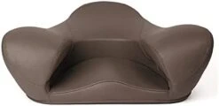 Alexia Meditation Seat - Ergonomically Correct For The Human Physiology Zen Yoga Ergonomic Chairs Foam Cushion Home Or Office (Vegan Leather, Brown) -Safavieh Furniture 313BcNxgKsL. AC